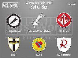 Kitsworld SAV Sticker Set - Luftwaffe Fighter Units - Part 8 